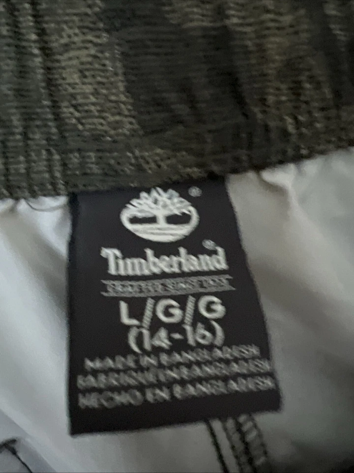 Pantalones Cortos Timberland Gris-Verde Camuflaje Niños Grandes 14 16 Foto 3 de 4