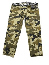 Nike Pro Men's 3/4 Camo Tights Leggings 