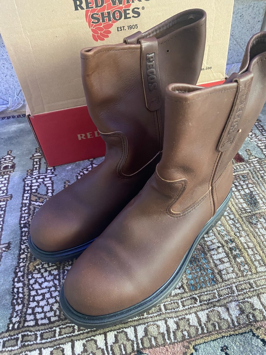 RED WING 8241 Men's 9″ Pull On Boot Safety Pecos Steel Toe Work