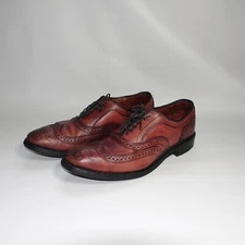 Allen Edmonds McAllister 6220 Wingtip Brown Oxford Shoe Dainite Sole Sz 9.5 C