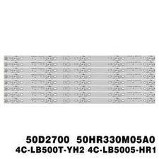 New LED strips 4C-LB500T-YH2 4C-LB5005-HR1 For TCL 50FS3800 50FA3213 LVF500NDEE