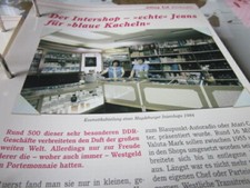  DDR Alltag Einkaufen Der Intershop echte Jeans für blaue Kacheln