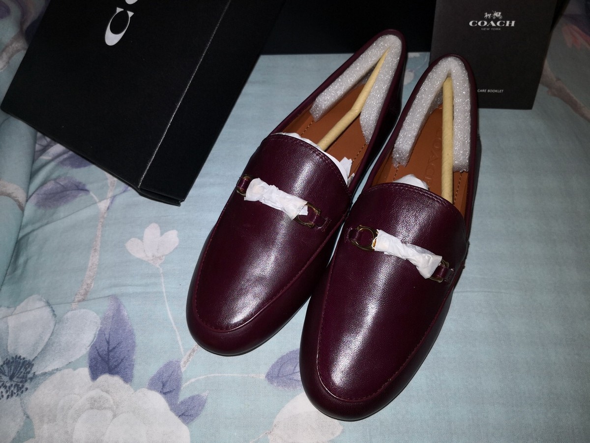 Coach Haley Loafer Slip on Flats Casual Dressy Women Size 6b