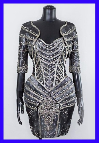 ZUHAIR MURAD BLACK EMBELLISHED DRESS 