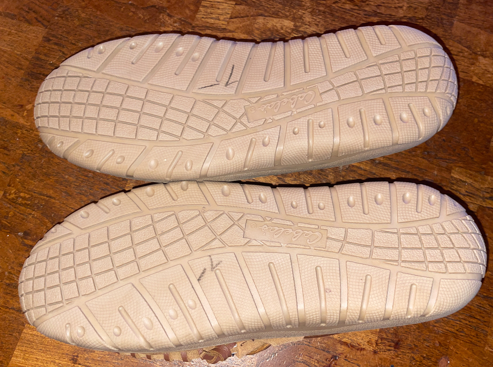SAOLA Cabela's SAB30312 mocassino in pelle marrone suola rigida scarpe ciabatte uomo US 8 M