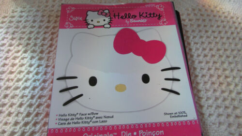 Sizzix Hello Kitty BIGZ Die Retired 655790 KITTY HEAD w/BOW by Sanrio BRAND Used