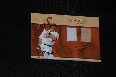 RAFAEL PALMEIRO 2005 STUDIO MASTER STROKES GAME USED JERSEY & BAT