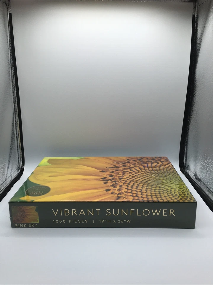 PINK SKY Girasol Vibrante 1000 Piezas 19” H X 26” W Edades 14+ NUEVO SELLADO Foto 3 de 4