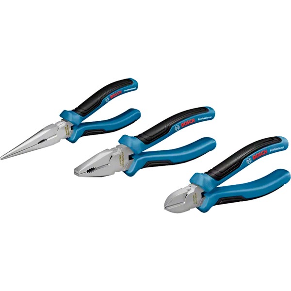 Bosch Professional Zangen-Set Professional, 3-Teilig, Blau-image