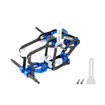 Microheli Aluminum/Carbon Fiber/Delrin Main Frame (BLUE) - BLADE NANO S2 / S3