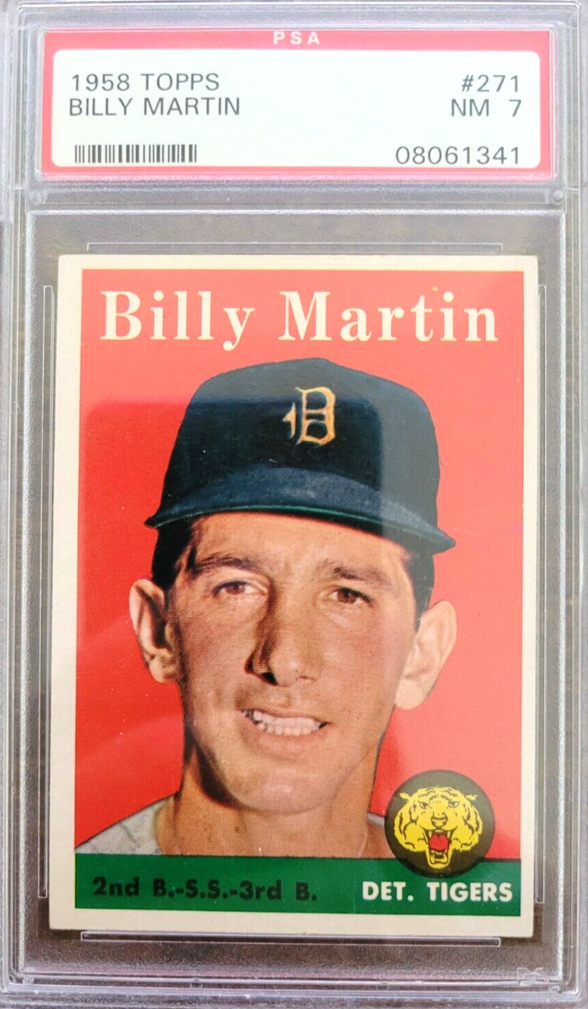 1958 Topps - #271 Billy Martin PSA 7 NM HOF