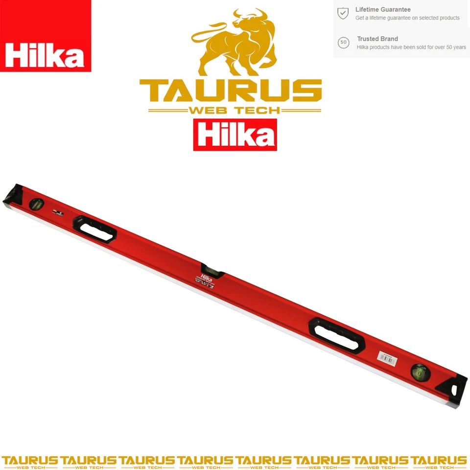 4Pc HILKA Torpedo 24" 48" 72" Spirit Level Set Aluminium Frame Shock Proof Vials - Image 3 of 4