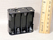 12 volt battery holder 8 aa for radio & metal detector repair solder or snap in
