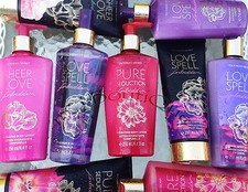 1 VICTORIAS SECRET FORBIDDEN SHEER LOVE SPELL SEDUCTION CREAM LOTION MIST WASH