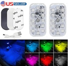 2multicolor Led Light Car Atmosphere Ambient Lights Bright Lamp Car Accessories