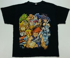 Rare VTG ThunderCats T Shirt 80s 90s Toy Animated TV Show Cartoon Promo Black