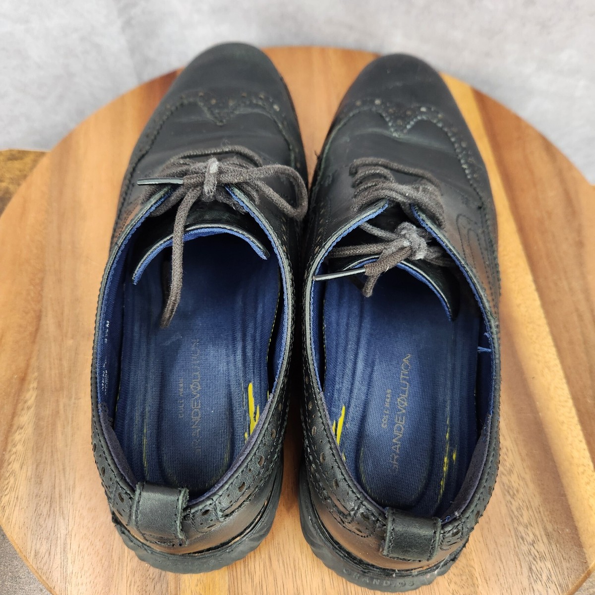 Cole Haan Original Grand Evolution Black Wingtip Oxford Men’s Size 9 C26306 Cole Haan Grand Evolution Oxford Shoes Mens 9.5 M Black  main image 2
