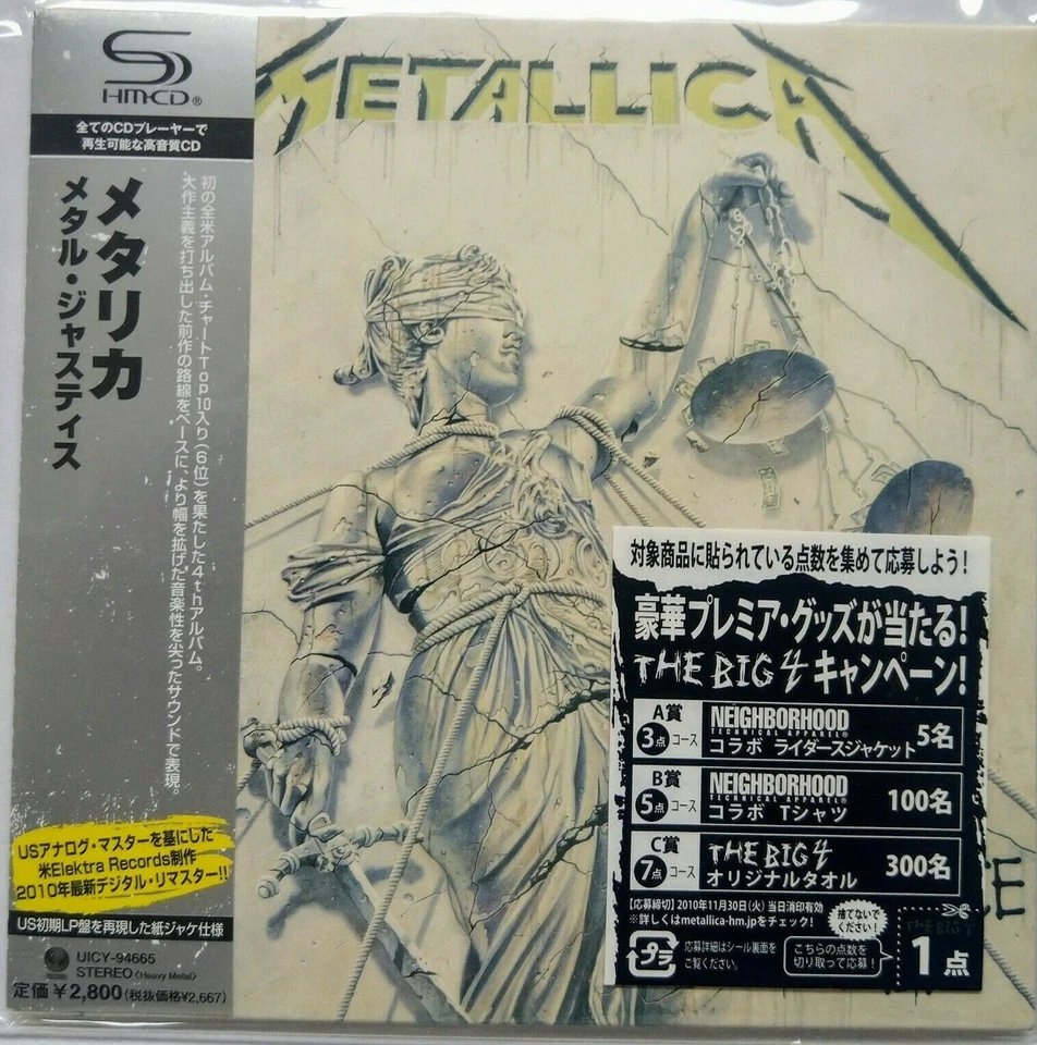 Metallica - And Justice for all Japan SHM CD MINI LP UICY-94665   NEU