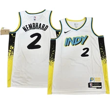 #2 Andrew Nembhard City Men's Stitched Jersey White/Black 