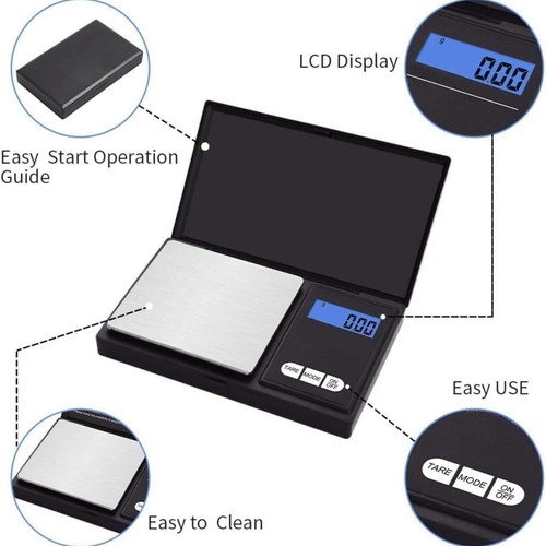 Mini Scale Digital Scale,500g x 0.1g Jewelry Precision Grams Scale Ounces Grains - Picture 4 of 8