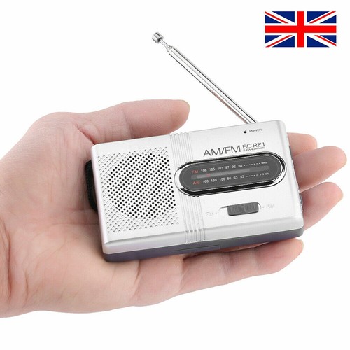 Portable Mini Pocket Travel AM FM Radio Battery Powered Builtin Speaker Stereo 7422603717766 eBay