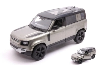 BURAGO 1/24 LAND ROVER DEFENDER 110 2022 VERT MODÈLE STATIQUE DIECAST - Photo 1/2