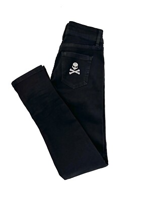 PHILIPP PLEIN Black Denim Jeans   Iconic Designer Denim   Size 27