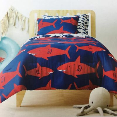 shark bed set twin