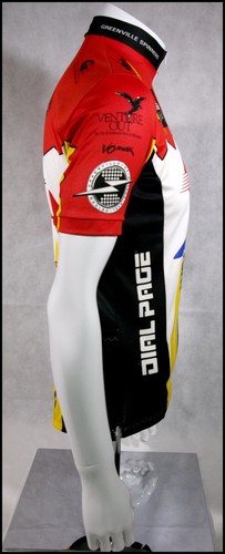 CUSTOM VOMAX SPRINT CELLULAR DOMINO'S CYCLING JERSEY RACE RAGLAN ADULTS MENS M - Picture 6 of 10