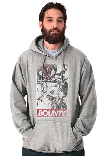Cool Distressed Space Movie Bounty Hunter Hoodie Hooded Sweatshirt Men Women - Picture 6 of 9