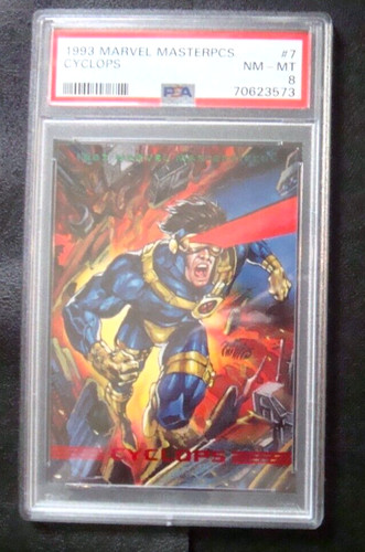 1993 Marvel Masterpieces #7-CYCLOPS NM-MT 8 NICE GRADED MARVEL CARD