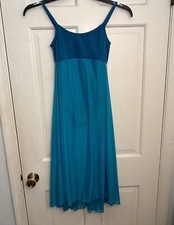 Bal Togs Turquoise Ballet Lyrical Dancewear Dress Adult Small