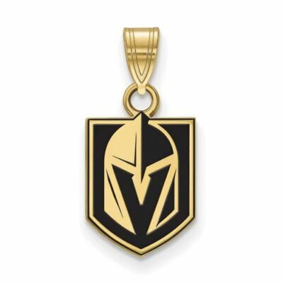 SS vergoldeter NHL Vegas Golden Knights kleiner emaillierter Anhänger