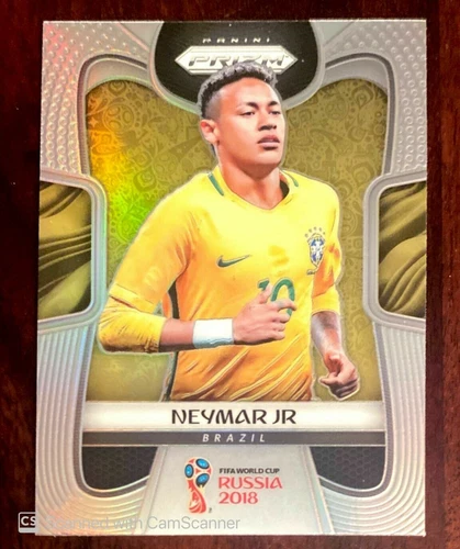 2018 PANINI PRIZM WORLD CUP NEYMAR JR  Brasil CARD SILVER REFRACTOR # 25