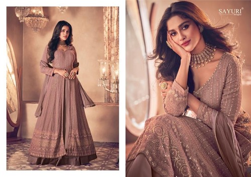 New Indian Pakistani Style Heavy Anarkali Outfits Designer Salwar Kameez Dresses - Picture 14 of 26