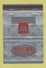 Matchbook Cover - Wiese Farm Tool Manufacturing Perry IA 40 Strike