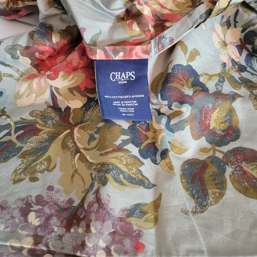 Ralph Lauren CHAPS Brittany (1) Standard Pillow Sham Floral Brown Ribbon MINT - Picture 5 of 6