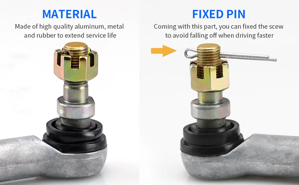 Tie Rod End Kit Left & Righ for Honda TRX300FW Fourtrax 300 TRX300 4X4 1988-2000 - Image 4 of 4