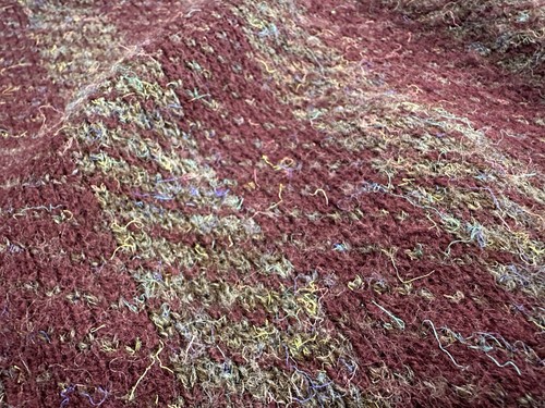 Vintage Italian Knit Rayon Sweater Large Wool Acrylic Colore Maroon - Picture 7 of 19