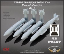 1/32 Flying Leathernecks FL32-2147 GBU-31 V 4/B 2000lb JDAM - BLU-109 TP 