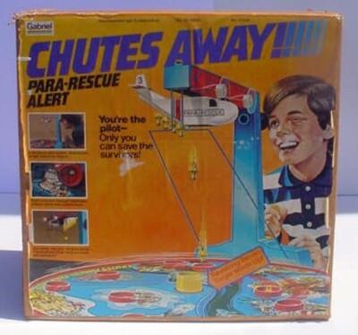Vintage 1977 Gabriel CHUTES AWAY Air Rescue Target Game Works HTF