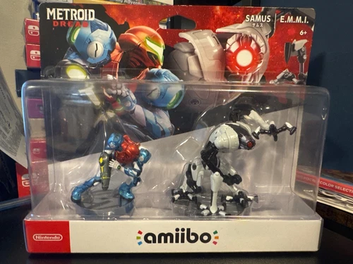 Nintendo amiibo Metroid Dread - Samus and E.M.M.I. Figures (2 Pack Set)