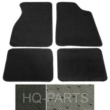 4 Pieces Black Nylon Carpet Floor Mats Liner For 79-93 Ford Mustang Oe Fitment