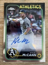 2024 Topps Chrome Update Series Kyle McCann RC Auto Oakland Athletics Rookie