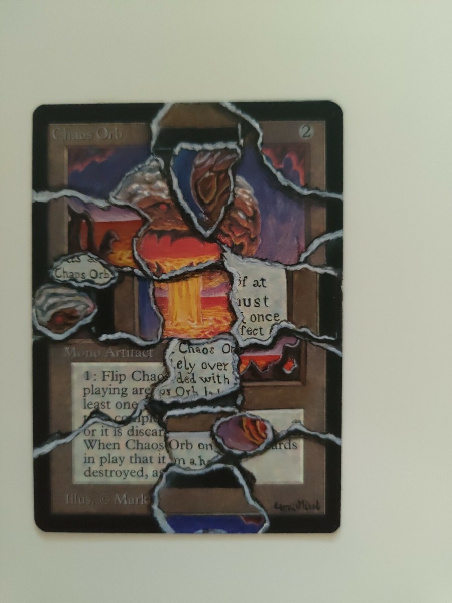 Mtg ALTERED Unlimited Chaos Orb | eBay