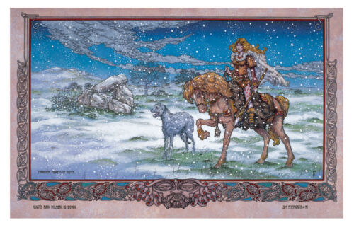 CELTIC IRISH FANTASY FINNCHEOM, PRINCESS OF ULSTER 16x11 By Jim FitzPatrick - Picture 3 of 3