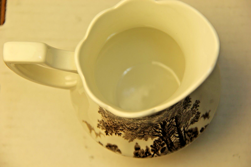 J & G Meakin Romantic England Ceramic 70s Butter Dish & Romantic England Creamer - Foto 11 di 13