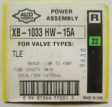 ALCO CONTROLS XB 1033 HW 15A TLE Valve Power Assembly