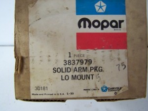 Nos Mopar Lo Mirror Mount Solid Arm Kit 74 75 Pt Pickup Ebay