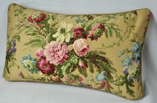 NEW Corded Custom Accent Pillow made w Ralph Lauren Adriana Floral Fabric 20x12